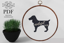 Load image into Gallery viewer, Adopt me Dog cross stitch pattern - cross stitch pattern
