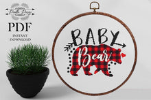 Load image into Gallery viewer, Baby Bear cross stitch pattern, Baby cross stitch pattern, Newborn cross stitch pattern. Kids cross stitch, Children cross stitch pattern
