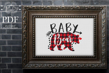 Load image into Gallery viewer, Baby Bear cross stitch pattern, Baby cross stitch pattern, Newborn cross stitch pattern. Kids cross stitch, Children cross stitch pattern
