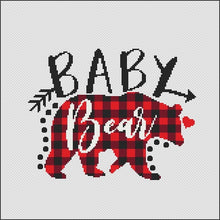 Load image into Gallery viewer, Baby Bear cross stitch pattern, Baby cross stitch pattern, Newborn cross stitch pattern. Kids cross stitch, Children cross stitch pattern
