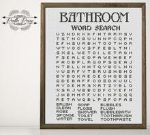 Load image into Gallery viewer, Bathroom cross stitch pattern, Funny cross stitch, Toilet cross stitch bathroom quote, Word search cross stitch pattern Bathroom word search
