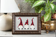 Load image into Gallery viewer, Gnomes cross stitch pattern, Christmas cross stitch pattern, Modern cross stitch pattern, Merry Christmas cross stitch pattern
