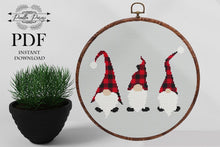 Load image into Gallery viewer, Gnomes cross stitch pattern, Christmas cross stitch pattern, Modern cross stitch pattern, Merry Christmas cross stitch pattern
