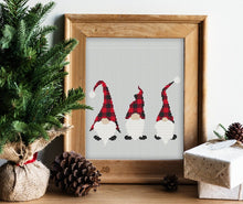 Load image into Gallery viewer, Gnomes cross stitch pattern, Christmas cross stitch pattern, Modern cross stitch pattern, Merry Christmas cross stitch pattern
