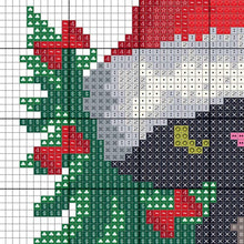 Load image into Gallery viewer, Christmas cats Modern Cross Stitch Pattern set of 3, easy counted cross stitch, instant download PDF
