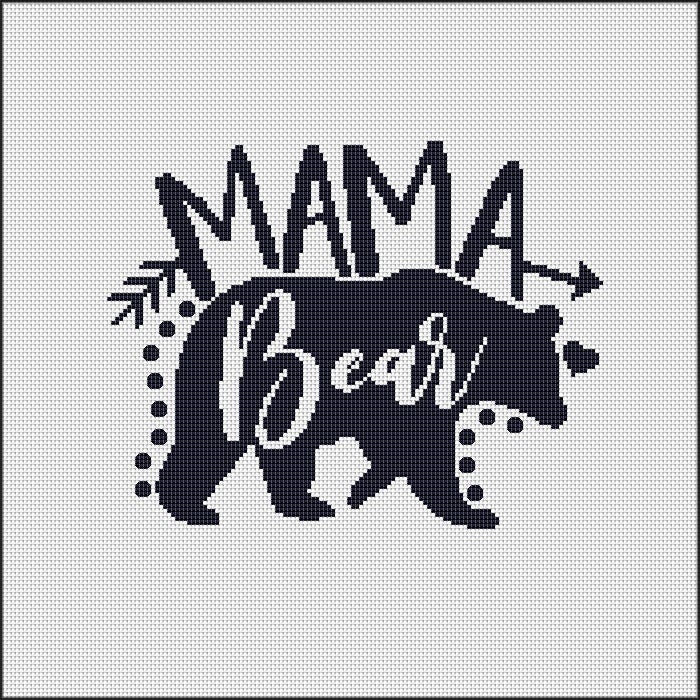 Mama Bear Cut File - 5 out of 4 Patterns