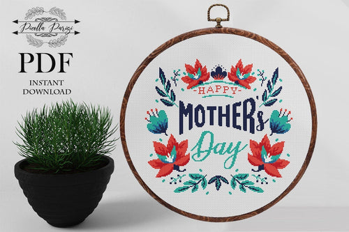 Mothers day cross stitch pattern pdf