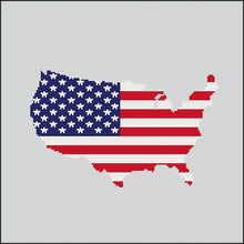 Load image into Gallery viewer, Patriotic cross stitch pattern modern, USA cross stitch, Independence day cross stitch, 4th July  cross stitch USA flag PDF pattern
